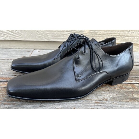 New! Point by LLOYD Men\'s US 11.5 Black Leather Square Toe Dress Shoes Germany main image 8